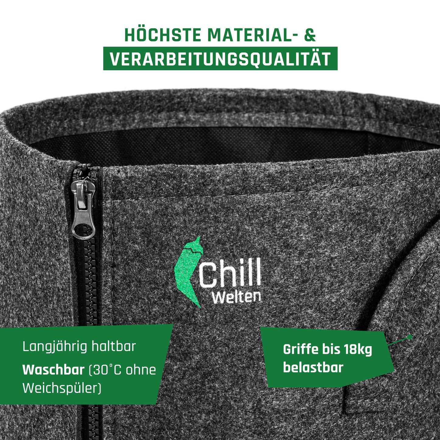 15l High Edition Stofftopf "Chillwelten" mit Reißverschluss