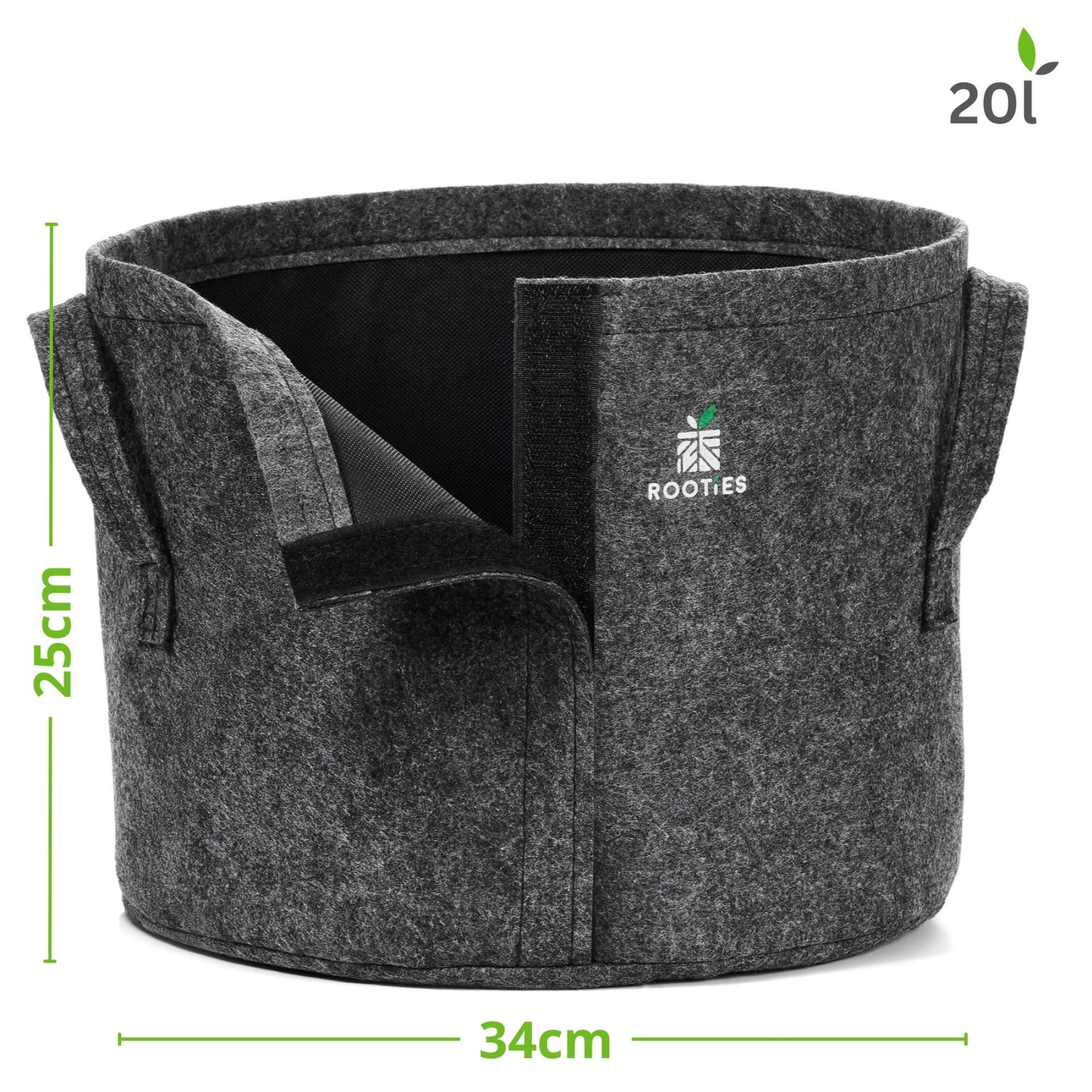 20l Stofftopf mit Klettverschluss