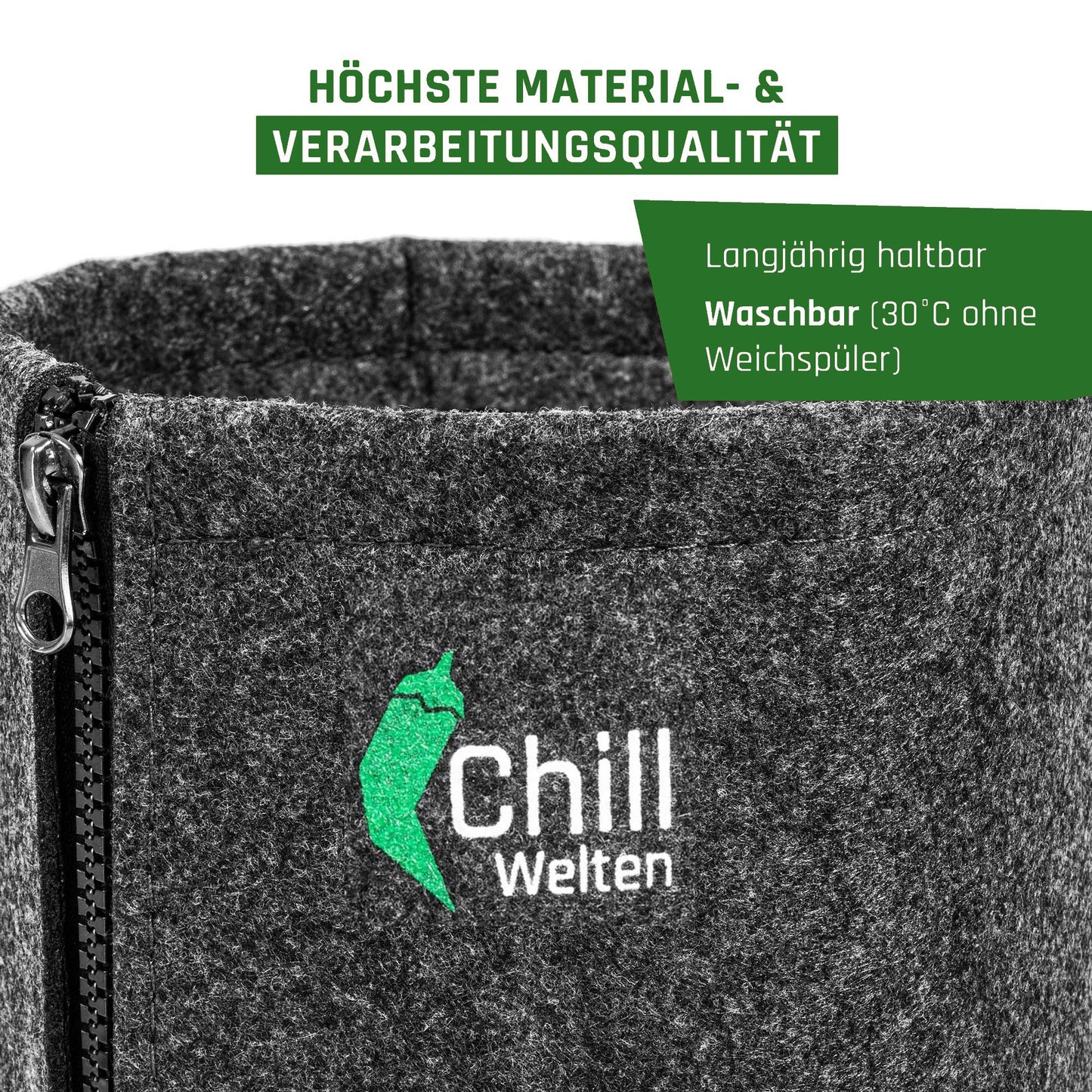 3l Stofftopf "Chillwelten" mit Reißverschluss