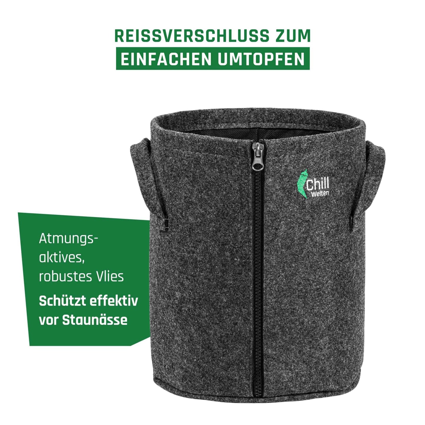 9l Stofftopf "Chillwelten" mit Reißverschluss