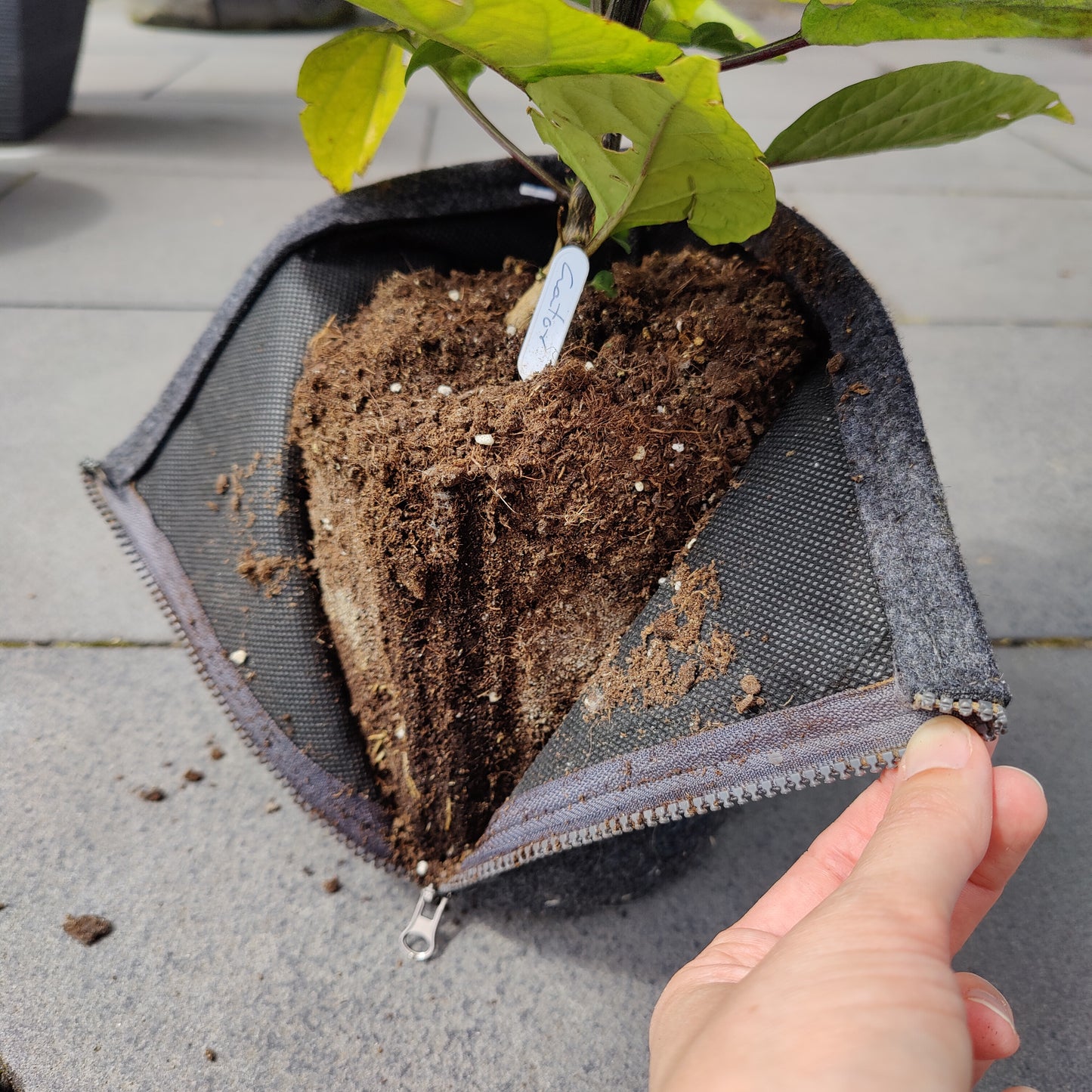 3l Stofftopf mit Reißverschluss